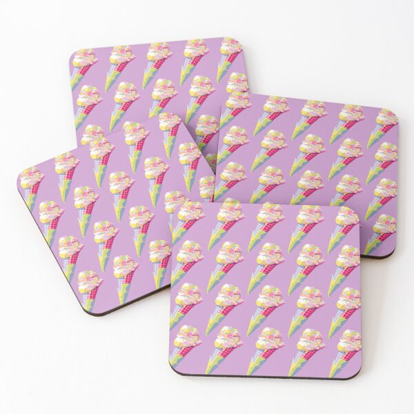 Item preview, Ice Cream Cone Wpap Pop Art Pattern puple background designed and sold by ahmadnusyirwan.