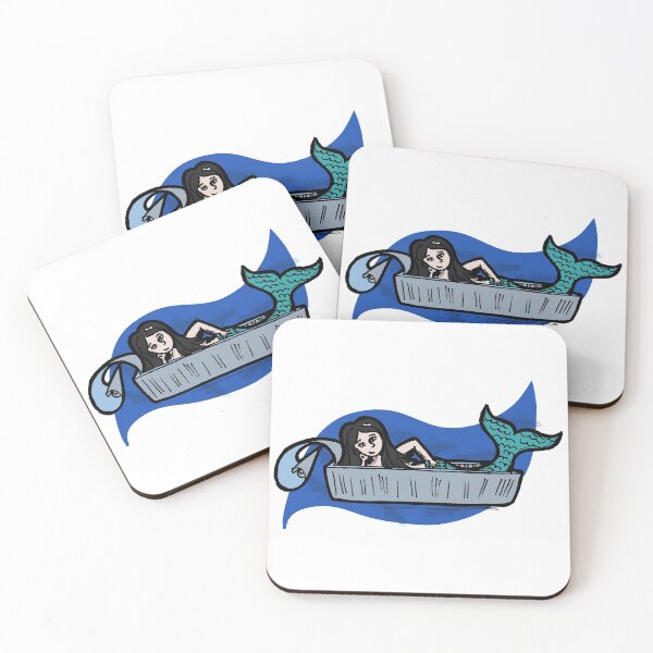 Item preview, Mermaid in a tin designed and sold by NitArtCafe.