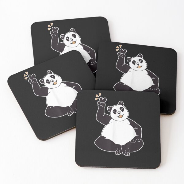 Item preview, Cute Happy Panda Bear Giving A Peace Sign Illustration  designed and sold by servantdep.