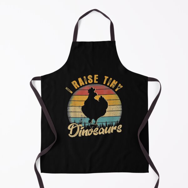 Item preview, I Raise Tiny Dinosaurs Vintage Retro 70s Chicken Silhouette designed and sold by fishingcat19.