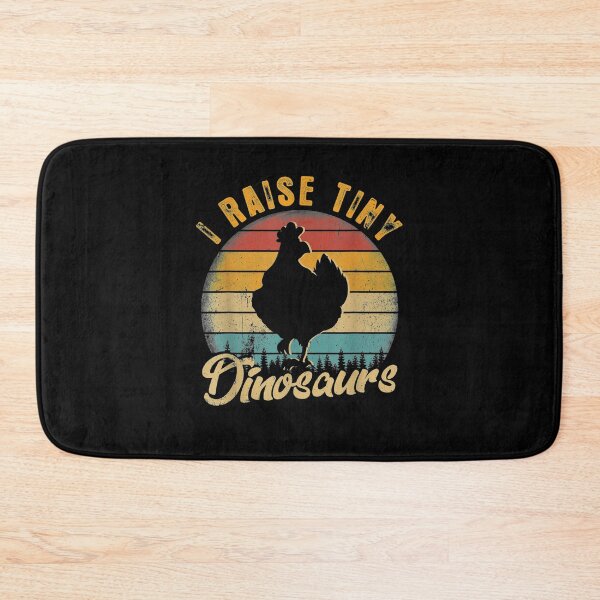 Item preview, I Raise Tiny Dinosaurs Vintage Retro 70s Chicken Silhouette  designed and sold by fishingcat19.