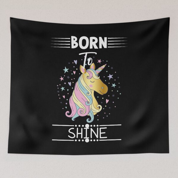 Item preview, Unicorn gold glitter saying designed and sold by Imutobi.