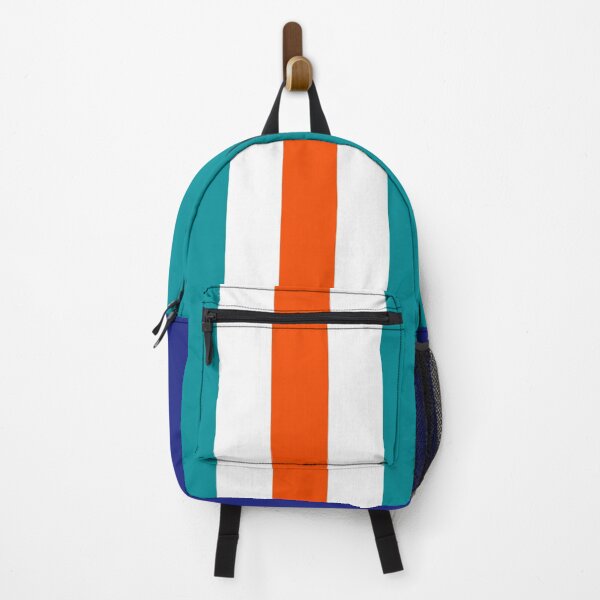 Item preview, Retro American Football Stripes Miami Teal White Orange  designed and sold by Sporting Colour.