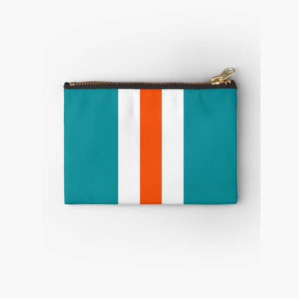 Item preview, Retro American Football Stripes Miami Teal White Orange  designed and sold by Sporting Colour.