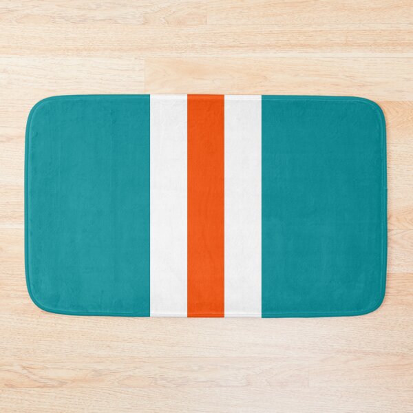 Item preview, Retro American Football Stripes Miami Teal White Orange  designed and sold by Sporting Colour.