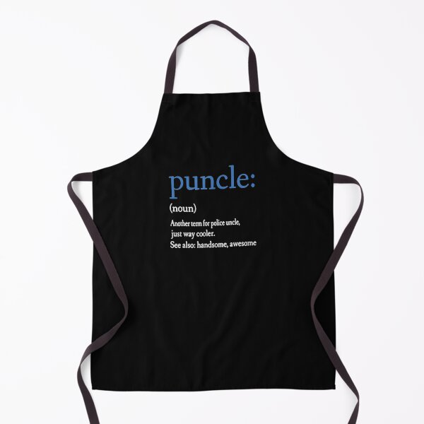 Mens Funny Police Uncle Law Enforcement Officer Noun Cops  Apron