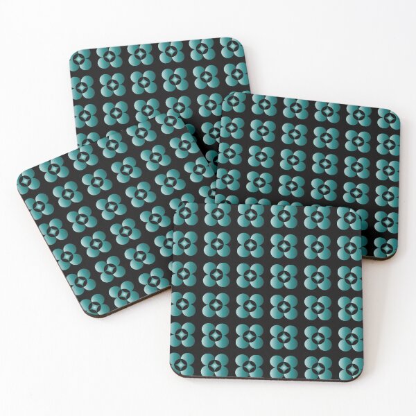 Item preview, Black and Teal Japanese Pattern designed and sold by venella.
