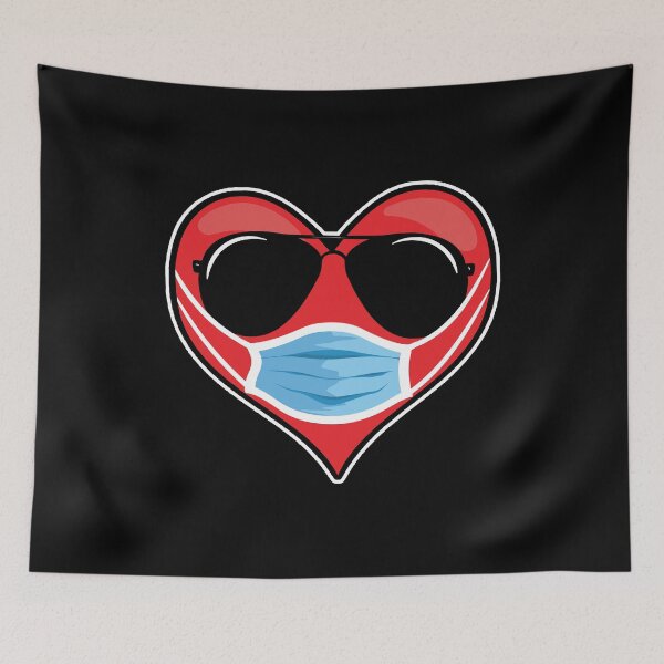 Item preview, Heart in Mask Funny Valentines Day Design designed and sold by 2blackcherries.