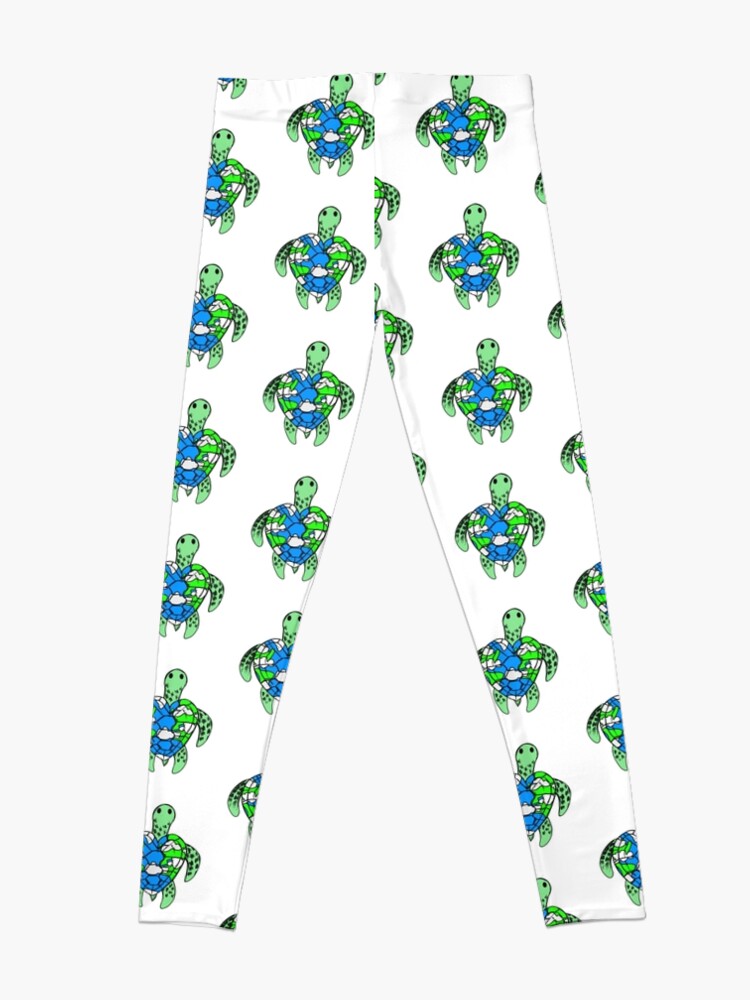 Disover Turtle Planet Earth Heart Earth Day Mothers Day Leggings