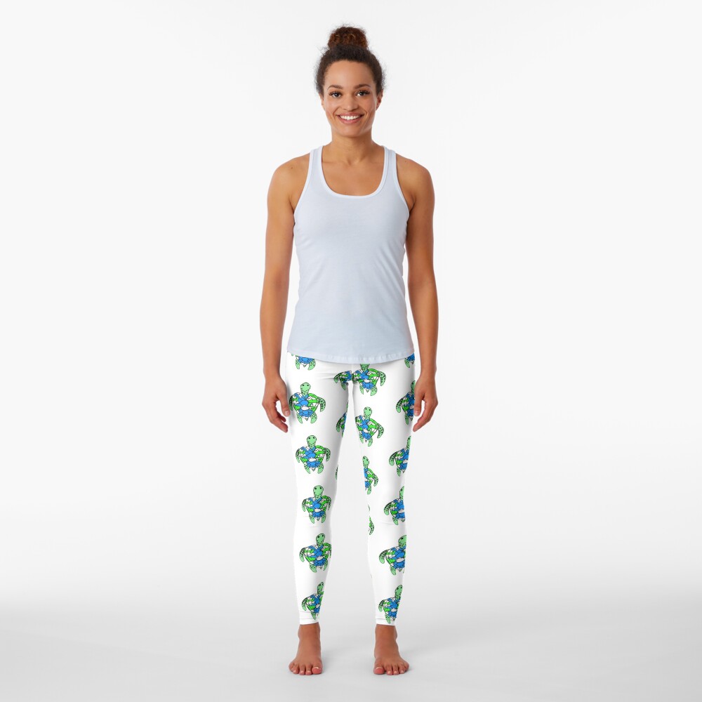 Turtle Planet Earth Heart Earth Day Mothers Day Leggings