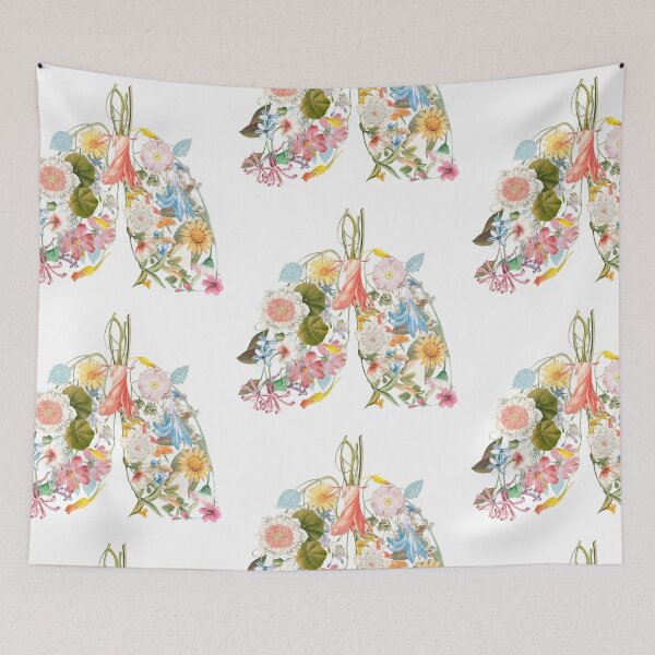 Item preview, Floral Flowers Lungs botanical  designed and sold by CrazyCatx.