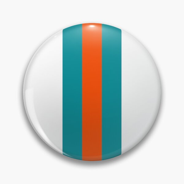 Item preview, Retro American Football Stripes Miami Teal Orange  designed and sold by Sporting Colour.