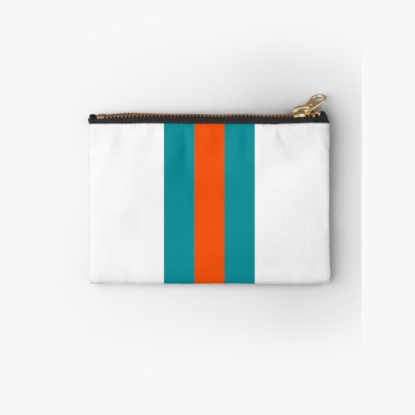 Item preview, Retro American Football Stripes Miami Teal Orange  designed and sold by Sporting Colour.