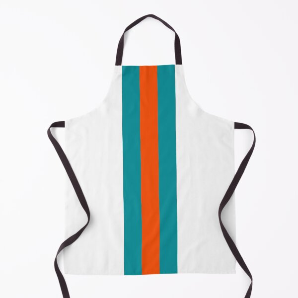 Item preview, Retro American Football Stripes Miami Teal Orange designed and sold by Sporting Colour.