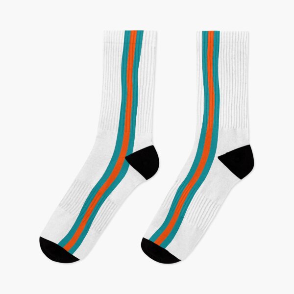 Item preview, Retro American Football Stripes Miami Teal Orange  designed and sold by Sporting Colour.