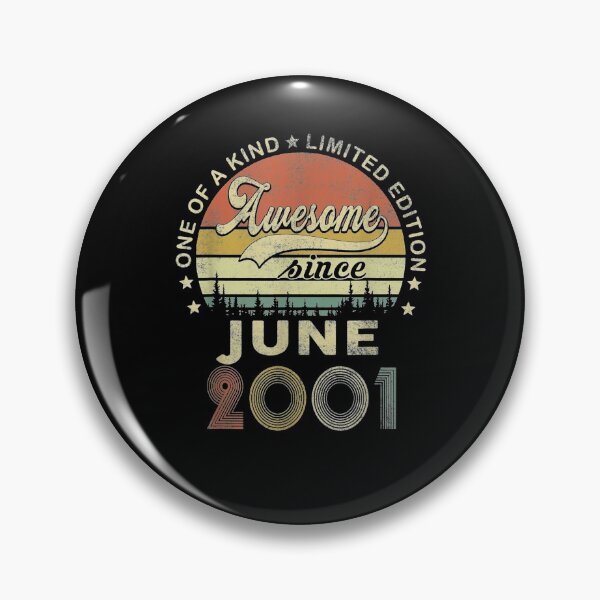 Item preview, Vintage June 2001 Retro 20 Year Old 20th Birthday Idea  designed and sold by servantdep.