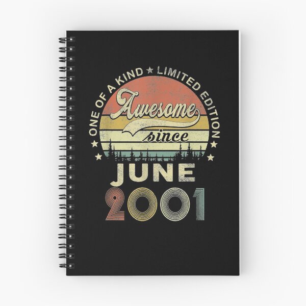 Item preview, Vintage June 2001 Retro 20 Year Old 20th Birthday Idea  designed and sold by servantdep.