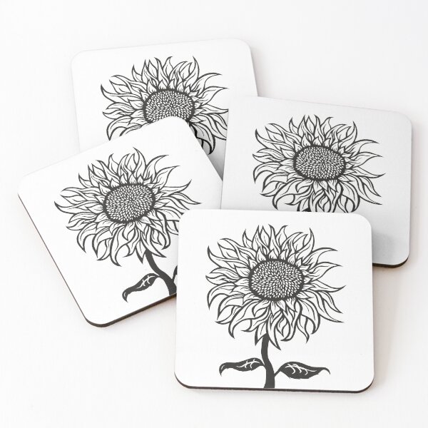 Item preview, Sunflower | Floral Design designed and sold by Monochromatics by Corie Mae Dark.