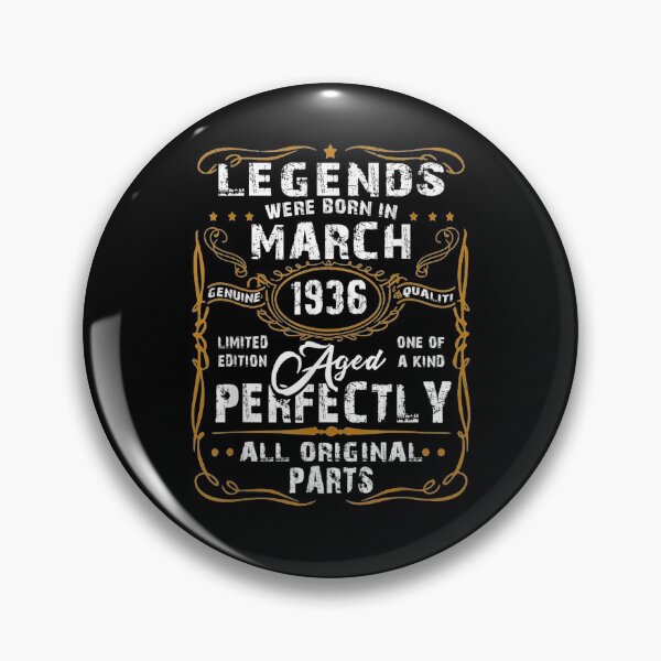 Item preview, Legends Were Born In March 1936 85th Birthday Gifts  designed and sold by fishingcat19.