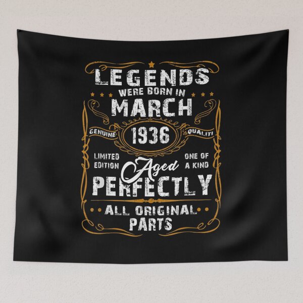 Item preview, Legends Were Born In March 1936 85th Birthday Gifts  designed and sold by fishingcat19.