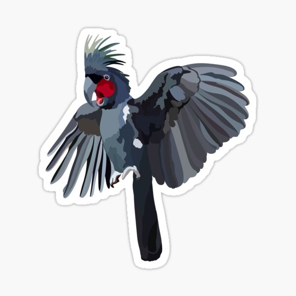 Item preview, B is for Black Palm Cockatoo ,Black Palm Cockatoo: The Majestic and Rare Parrot of Australia and New Guinea designed and sold by PrettylittlepastelUk.