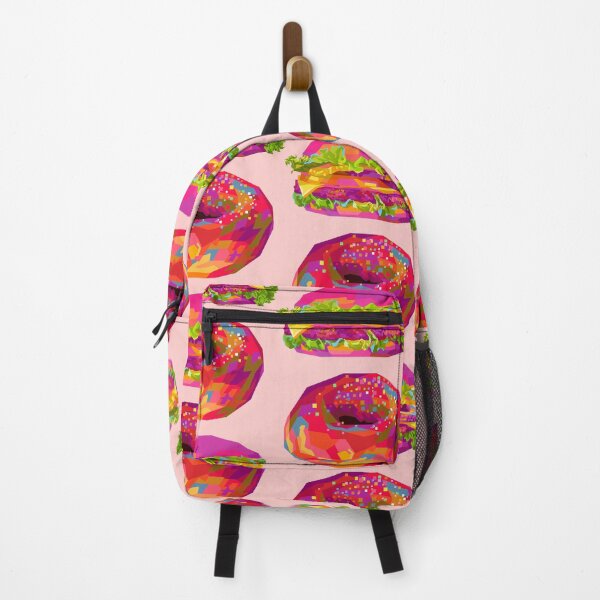 Item preview, Colorful Burger Wpap Pop Art Pattern Pink background designed and sold by ahmadnusyirwan.