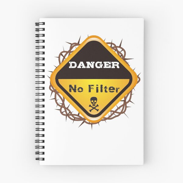 Item preview, Funny Danger No Filter Gift Warning Sign  designed and sold by JustBeStylish.