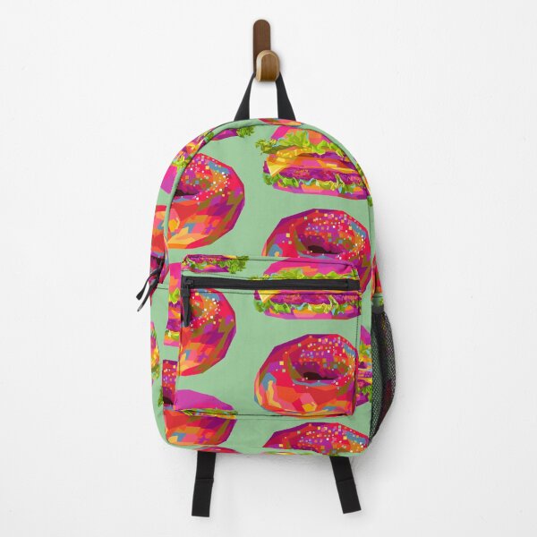 Item preview, Colorful Burger donut Wpap Pop Art Pattern green background designed and sold by ahmadnusyirwan.
