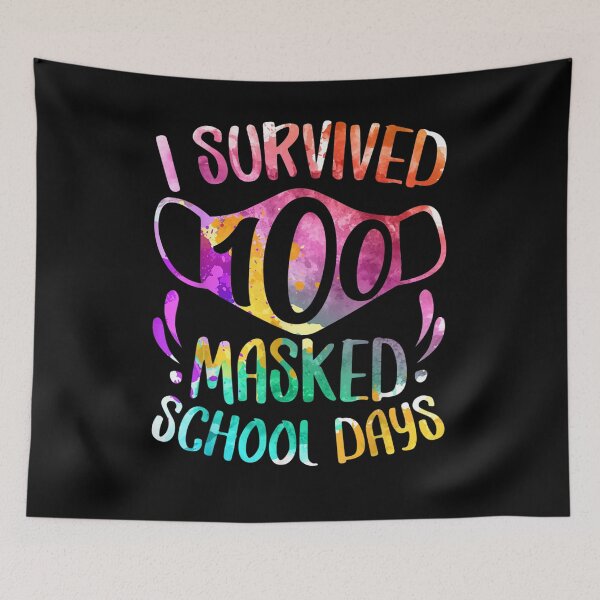 Item preview, I Survived 100 Masked School Days Student Or Teacher  designed and sold by fishingcat19.