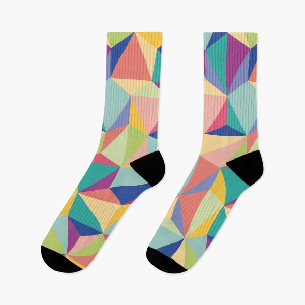Item preview, Rainbow Low Poly Triangles - LGBT Pride Geometric Pattern designed and sold by Mario Patterns.