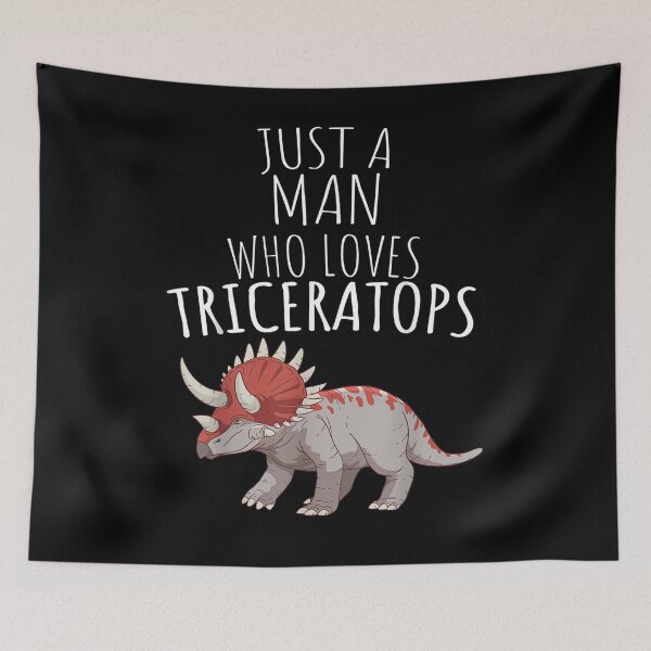 Item preview, Just A Man Who Loves Triceratops  designed and sold by fishingcat19.