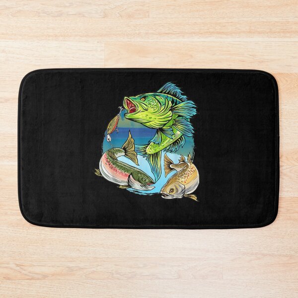 Item preview, Fishing Design Graphic With Fishes In The Water  designed and sold by fishingcat19.