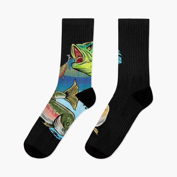 Item preview, Fishing Design Graphic With Fishes In The Water  designed and sold by fishingcat19.