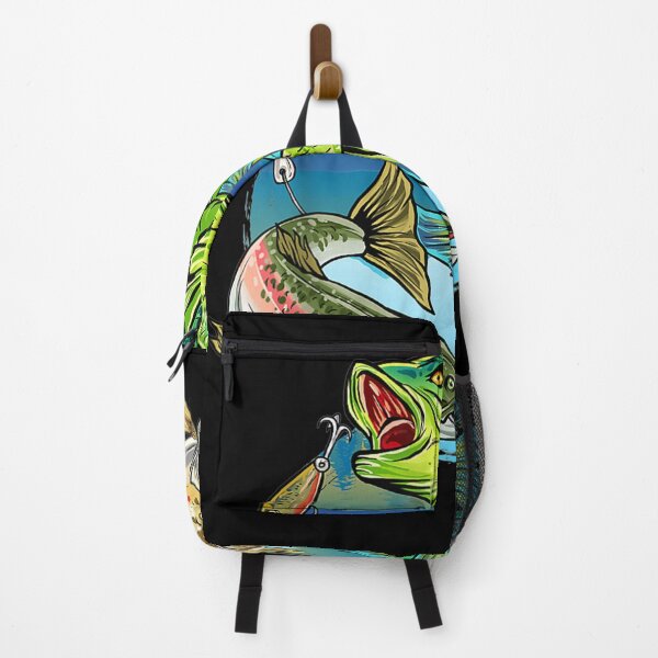 Item preview, Fishing Design Graphic With Fishes In The Water designed and sold by fishingcat19.