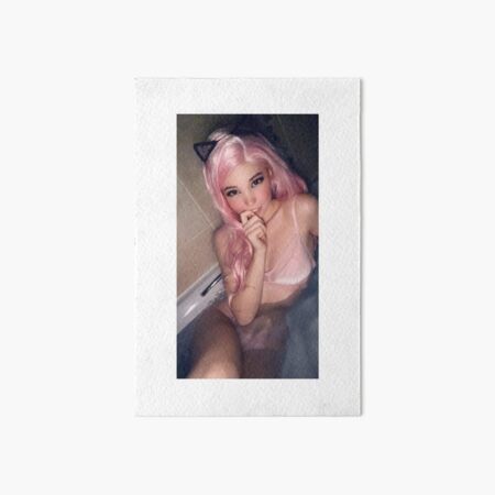 Belle Delphine in a Bath Art Board Print