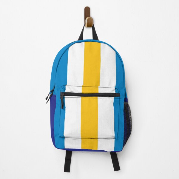 Item preview, Retro American Football Stripes LA Blue, White, Yellow designed and sold by Sporting Colour.