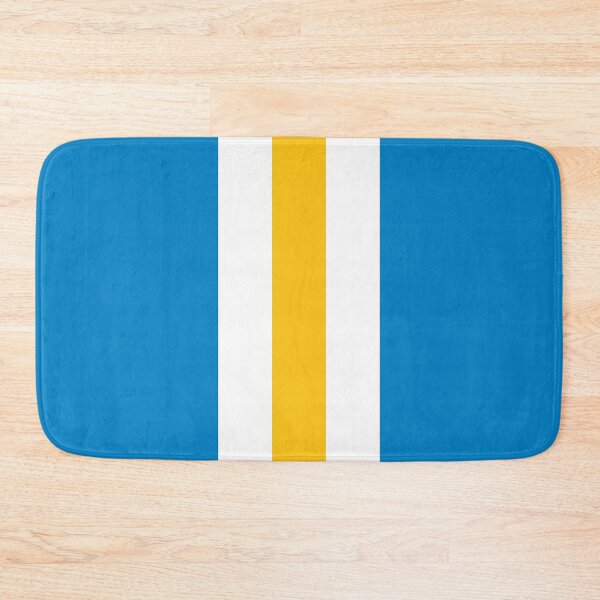 Item preview, Retro American Football Stripes LA Blue, White, Yellow designed and sold by Sporting Colour.