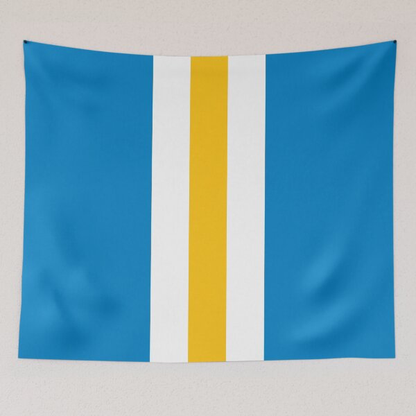 Item preview, Retro American Football Stripes LA Blue, White, Yellow designed and sold by Sporting Colour.