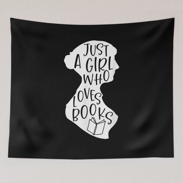 Item preview, Just A Girl Who Loves Books Book Reader Bookworm Bibliophile  designed and sold by fishingcat19.