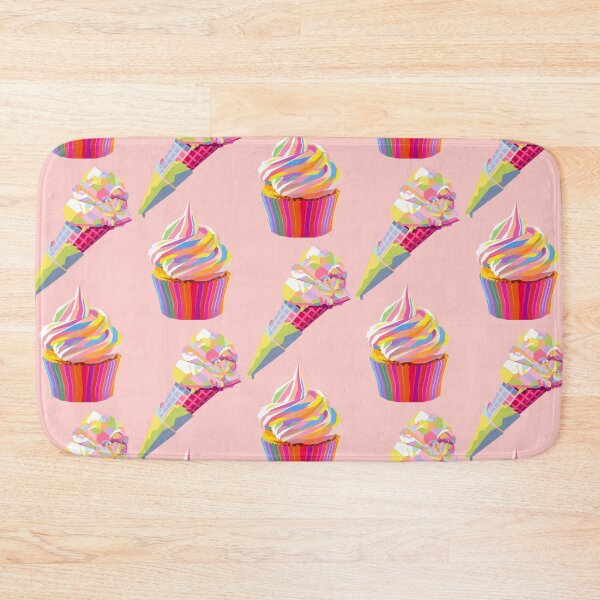 Item preview, Colorful Ice Creams Wpap Pop Art Pattern Light Pink background designed and sold by ahmadnusyirwan.