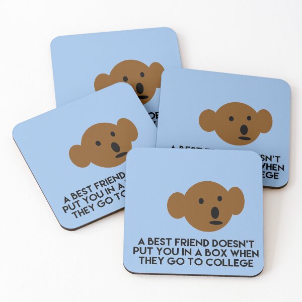Item preview, Teddy Bear A Best friend doesnt put you in a box when they go to college designed and sold by headtrackerart.