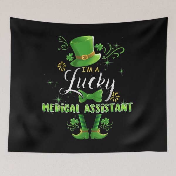 Item preview, St Patricks Day Leprechaun I'm A Lucky Medical Assistant  designed and sold by fishingcat19.