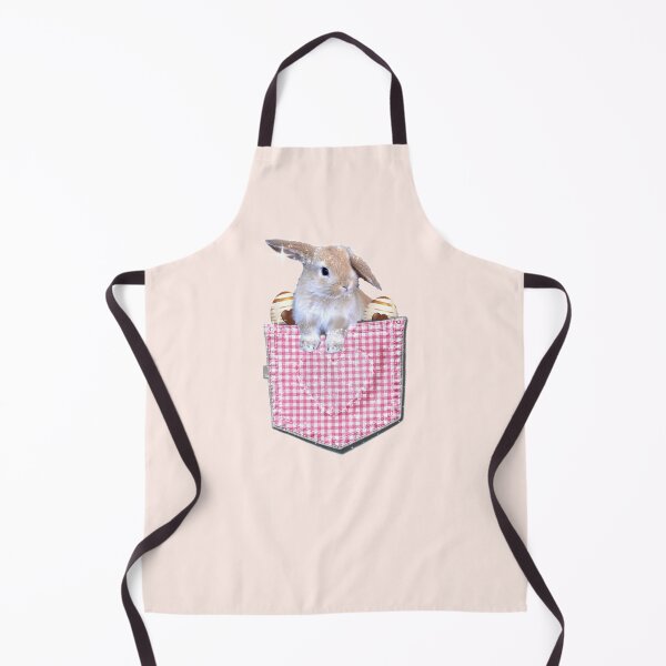 Item preview, Cute Easter Bunny Eggs in a Pink Plaid Spring Pocket Kawaii designed and sold by Jolly-Yosei.