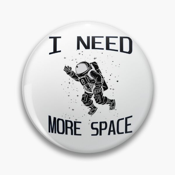 Item preview, I need more space - weightless astronaut black designed and sold by dJ-Design.