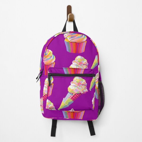 Item preview, Colorful Ice Creams Wpap Pop Art Pattern Purple background designed and sold by ahmadnusyirwan.
