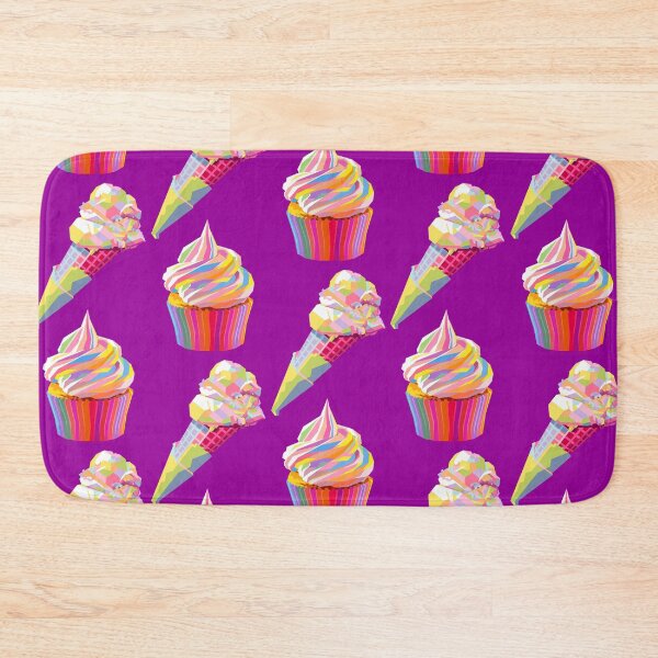 Item preview, Colorful Ice Creams Wpap Pop Art Pattern Purple background designed and sold by ahmadnusyirwan.