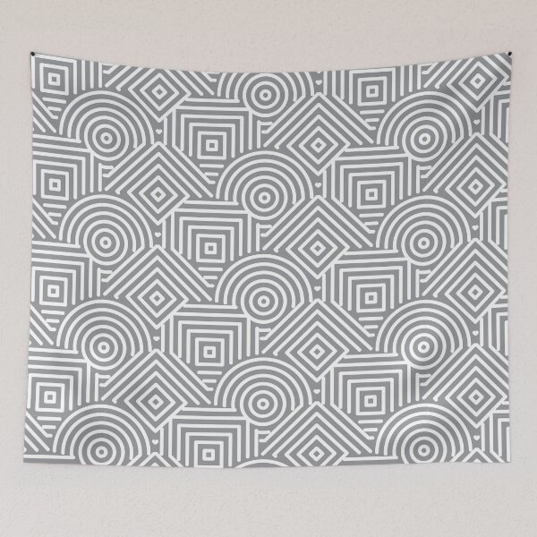 Artikelvorschau, Graues geometrisches Muster entworfen und verkauft von Parveeez.