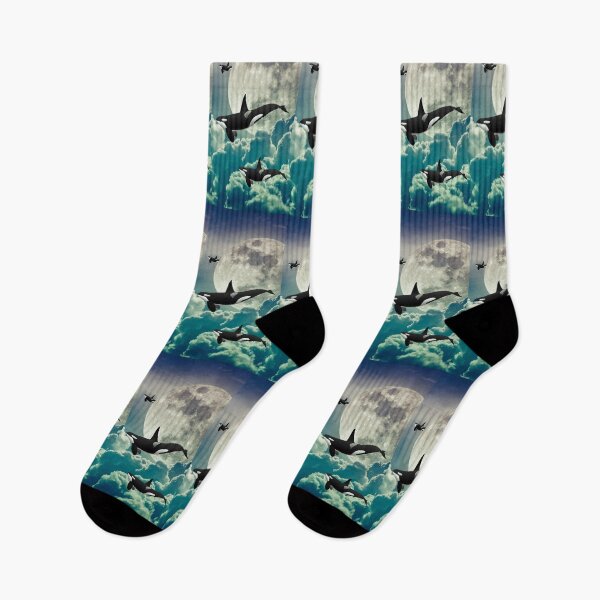 Item preview, Orcas Float Serenely Against Moon designed and sold by CassieNash.