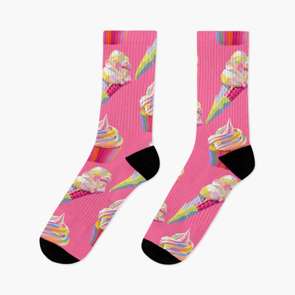 Item preview, Colorful Ice Creams Wpap Pop Art Pattern Pink background designed and sold by ahmadnusyirwan.