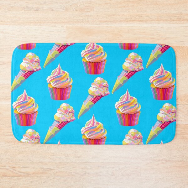 Item preview, Colorful Ice Creams Wpap Pop Art Pattern Blue background designed and sold by ahmadnusyirwan.